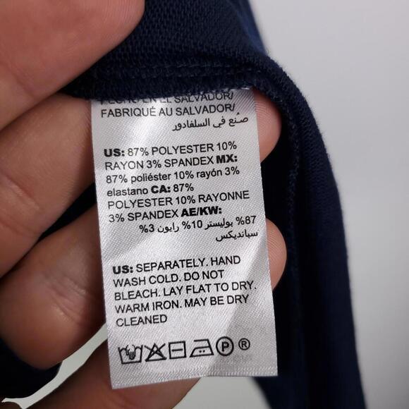 Chicos Top Womens Size M L Shawl Vest Office Stretchy Navy Knit Kimono Soft - Picture 8 of 9